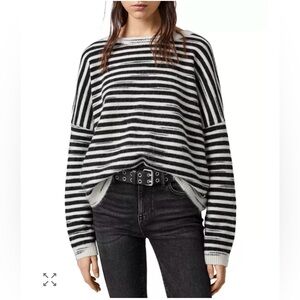 All Saints Bretta Striped Pullover Sweater